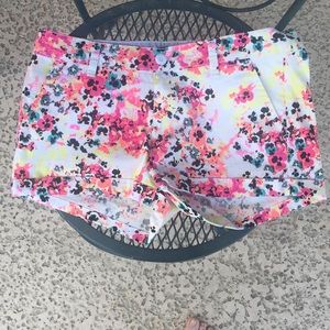 Beautiful watercolor flower shorts